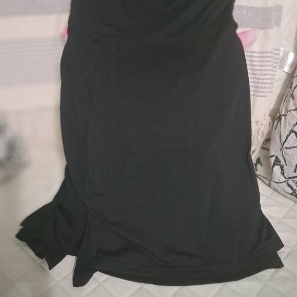 Casly Lamiit Square Neck Mini Dress Y2K Party Club Side Slit Medium NWT - Picture 9 of 9